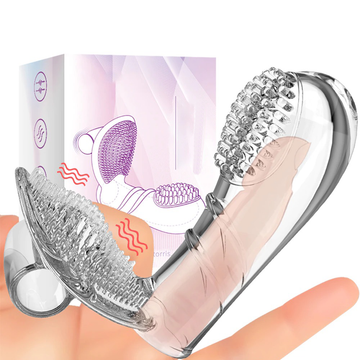 Women's Finger G-Spot Masturbator / Transparent Clitoral Massager / Elastic Female Sex Toys - EVE's SECRETS
